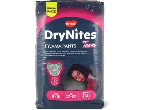 Huggies DryNites · Pyjama pants · 8-15 ans, 27-57 kg 13pce