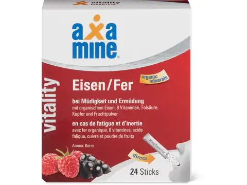 Axamine Vitality · Sticks de fer · Berry 24 pièces