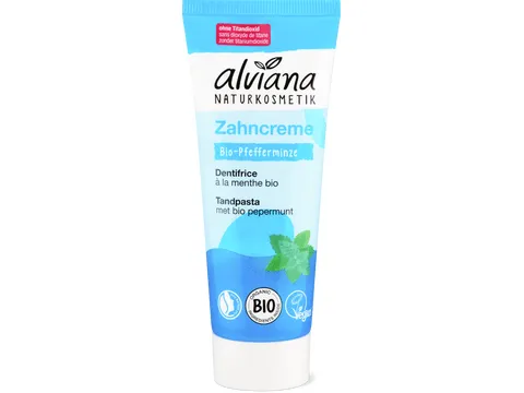 Alviana Naturkosmetik · Dentifrice · Menthe poivrée, végétalien 75ml