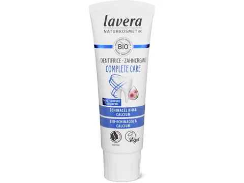 Lavera · Dentifrice Complete Care · Echinacée et calcium, sans fluorure, végétalien 75ml