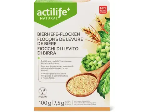 Actilife · Flocons de levure de bière · végétalien 100 g