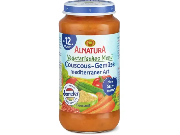 Alnatura · Couscous de légumes à la méditerranéenne · Demeter, Bio, à partir du 12e mois  250g