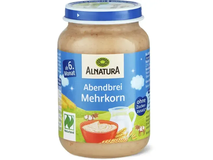 Alnatura · Bouillie du soir aux céréales · Bio, à partir du 6e mois  190g
