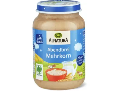 Alnatura · Bouillie du soir aux céréales · Bio, à partir du 6e mois  190g