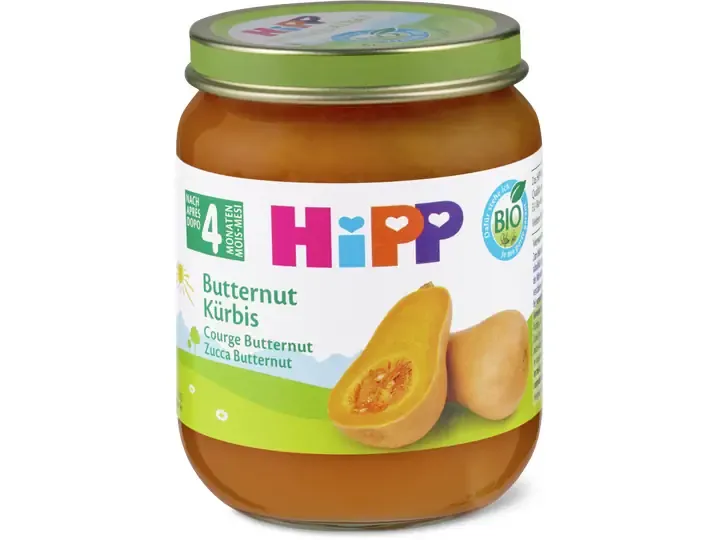 Hipp · Potiron Butternut · Bio, après 4 mois 125g