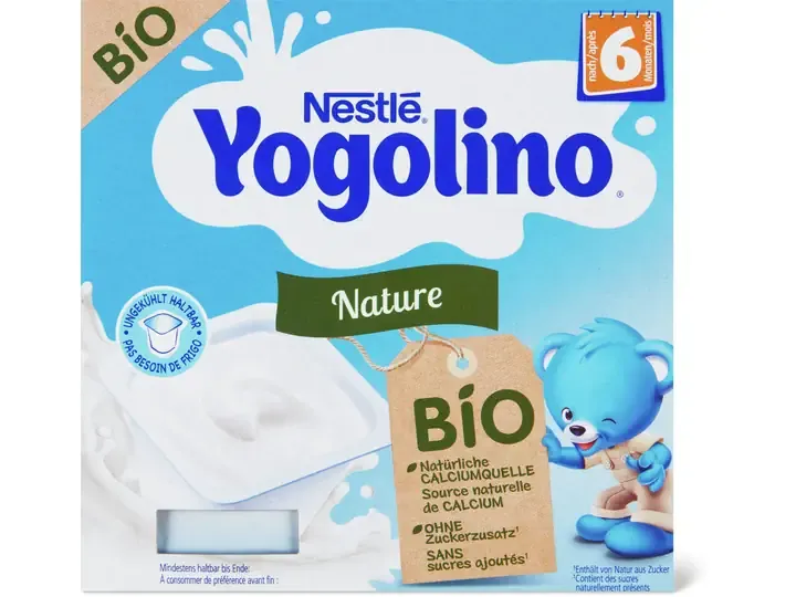Nestlé Yogolino · Yogourt nature · Bio, Après 6 mois  4pces