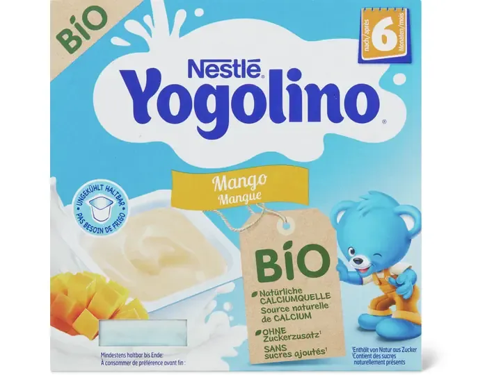 Nestlé Yogolino · Yogourt mangue · Bio, après 6 mois, Sans sucre ajouté 360g