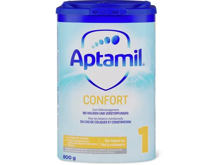 Aptamil Confort 1 · Lait spécial · Dès la naissance 800g
