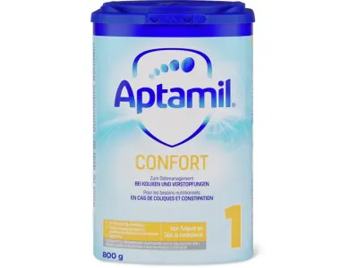 Aptamil Confort 1 · Lait spécial · Dès la naissance 800g