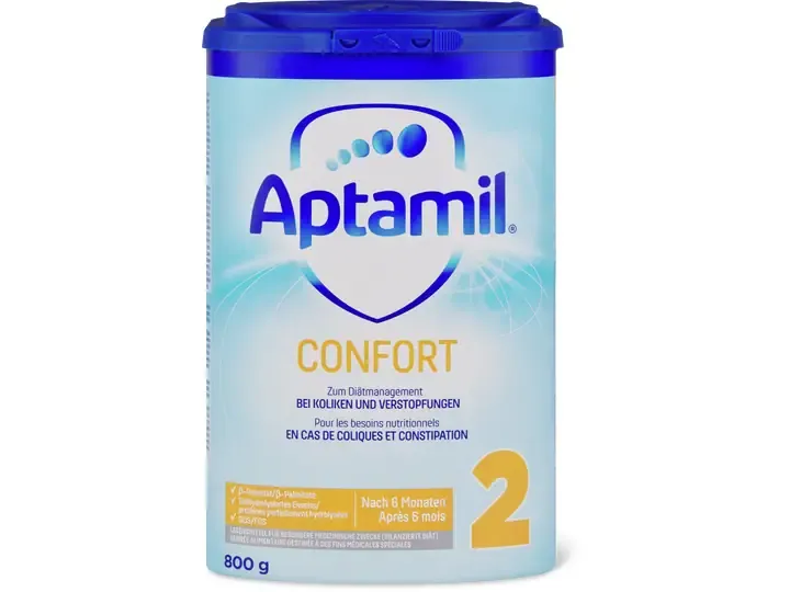 Aptamil Confort 2 · Lait spécial · après 6 mois 800g