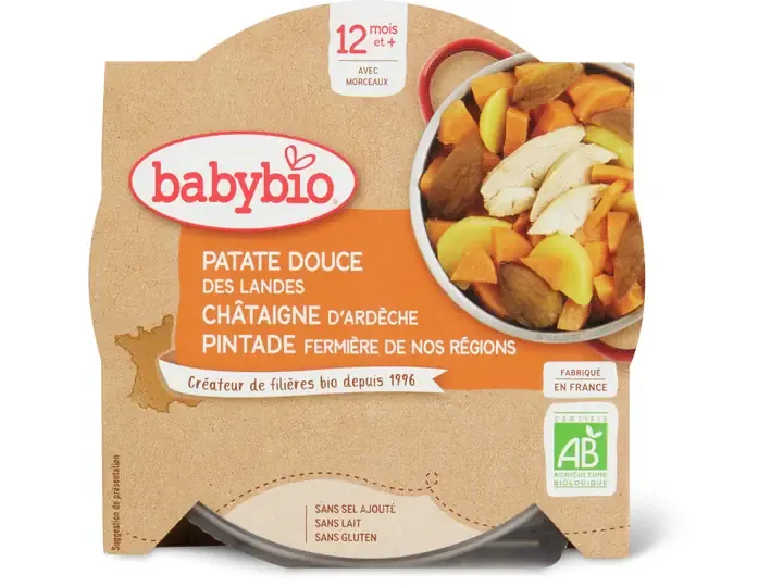 Babybio · Patate douce et pomme de terre · Bio, dès 12 mois 230g