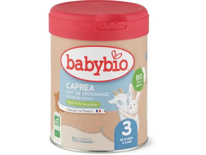 Babybio · Lait de croissance Caprea 3 · Bio, de 10 mois à 3 ans , Sans sucre ajouté  800g