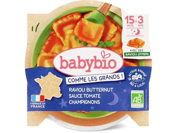 Babybio · Raviolis butternut · Bio 190g