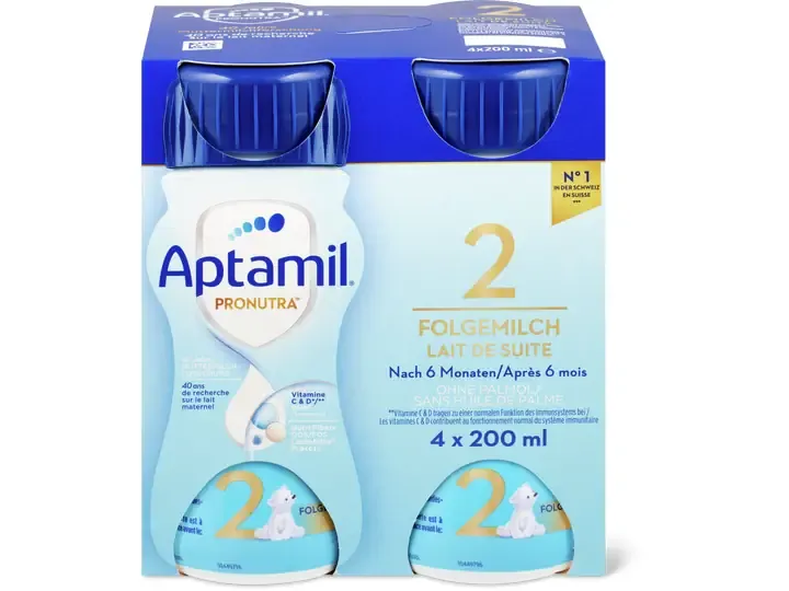 Aptamil · Lait de suite 2 en biberon · après 6 mois 1x200g