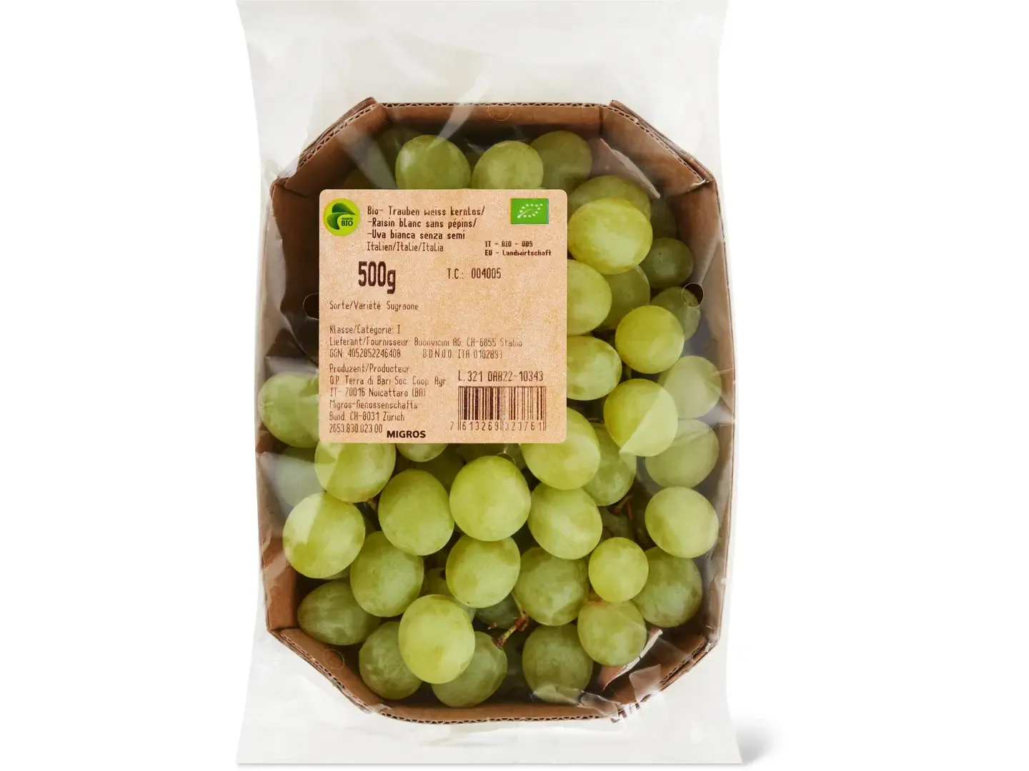 Raisin sans pépins · Bio, blanc 500g