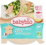 Babybio · Cocotte de haricots &amp; truite · Bio, À partir de 12 mois  230g