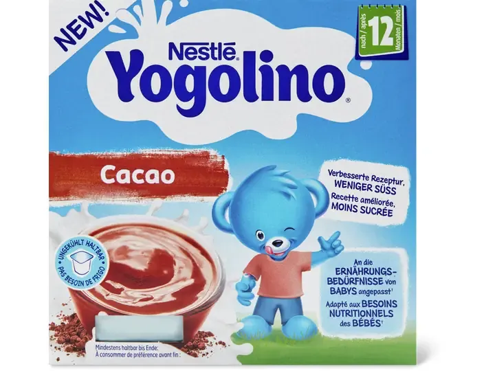 Nestlé Yogolino · Yogourt cacao · Après 8 mois  4pces
