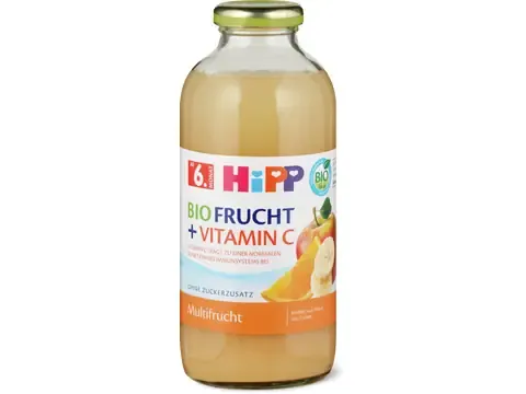 Hipp · Multifruits &amp; vitamine C · Bio, 6e mois , Sans sucre ajouté 500ml