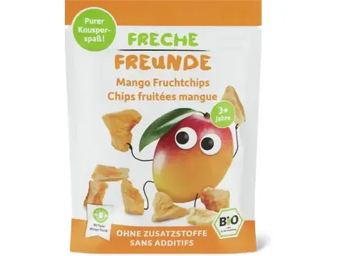 Freche Freunde · Chips fruitées · Bio, Mangue 14g
