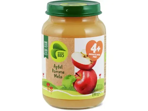 Pomme · Bio, à partir de 4 mois , Sans sucre ajouté 190g