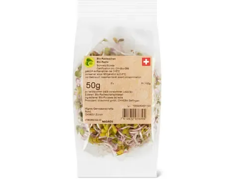 Pousses de radis · Bio 50g