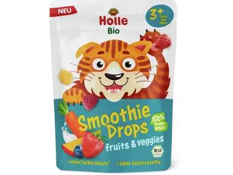 Holle · Smoothie Drops Fruits et légumes · Bio, à partir de 3 ans 15g