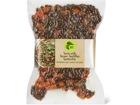 Lentilles sous vide · Bio, avec carottes 250g