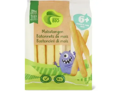 Bâtonnets de maïs · Bio, À partir de 6 mois 60g