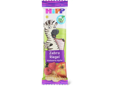 Hipp · Barre aux fruits · Bio, Framboise, banane et pomme, à partir de 1 an, Sans sucre ajouté 23g