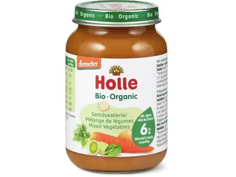 Holle · Mélange de légumes · Bio, Demeter, à partir du 6e mois 190g