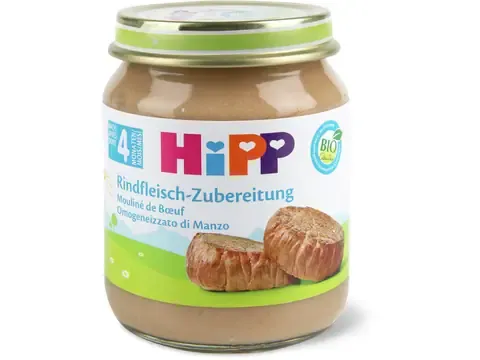 Hipp · Mouliné de bœuf · Bio, dès 4 mois 125g
