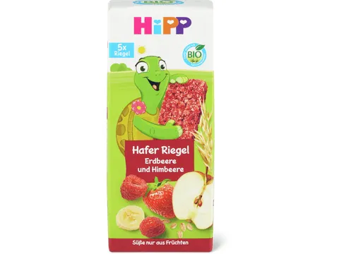 Hipp · Barre à l’avoine, fraise et framboise · Bio, dès 1 an, Sans sucre ajouté 100g