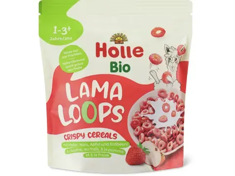 Holle · Céréales croustillantes Lama Loops · Bio, de 1 à 3 ans 125g