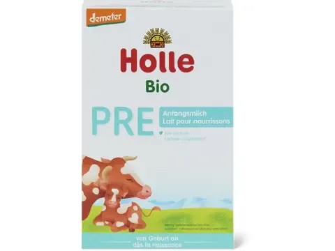 Holle · Lait premier âge PRE · Demeter, Bio, Lait de vache, dès la naissance 400g
