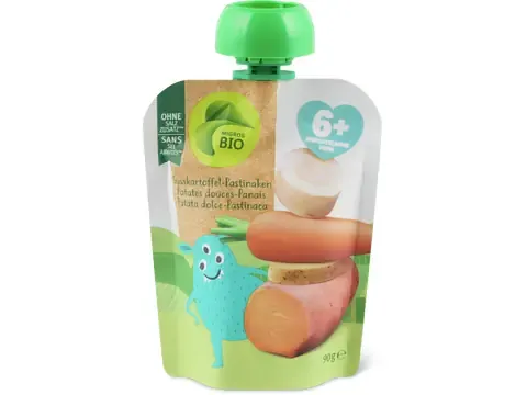 Gourde souple patate douce et panais · Bio, à partir de 6 mois 90g