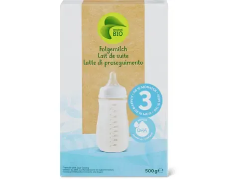 Lait de suite 3 · Bio, À partir de 10 mois , Sans sucre ajouté 475g
