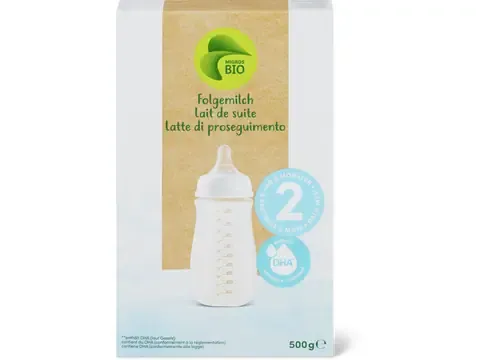 Lait de suite 2 · Bio, dès 6 mois, Sans sucre ajouté 500g