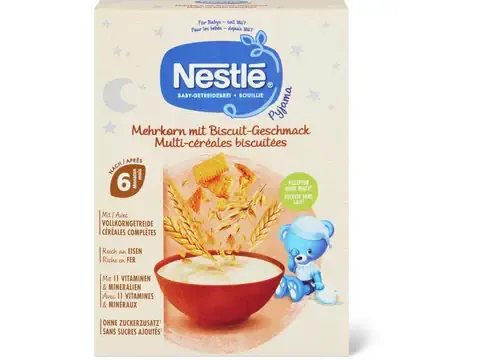 Nestlé · Bouillie Multi-céréales biscuitées · après 6 mois, Sans sucre ajouté 160g