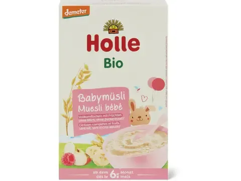 Holle · Bouillie aux 3 céréales · Bio, dès 6 mois, Sans sucre ajouté 250g