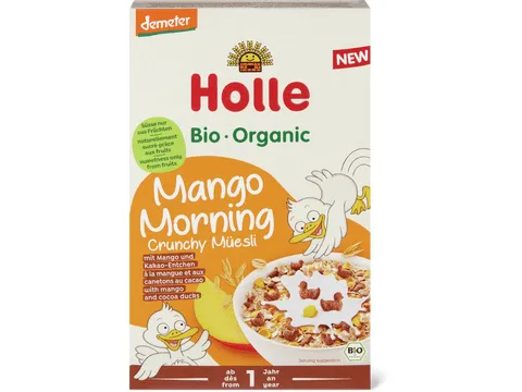 Holle · Muesli croustillant à la mangue · Demeter, Bio, dès 1 an 200g
