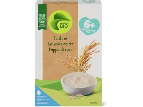 Semoule de riz · Bio, dès 6 mois , Sans sucre ajouté 200g