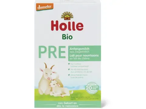 Holle · Lait premier âge PRE · Bio, Lait de chèvre, dès la naissance 400g