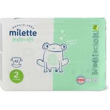 Milette Baby Care Naturals · Couches · aha!, Taille 2, 4-8 kg 42pces
