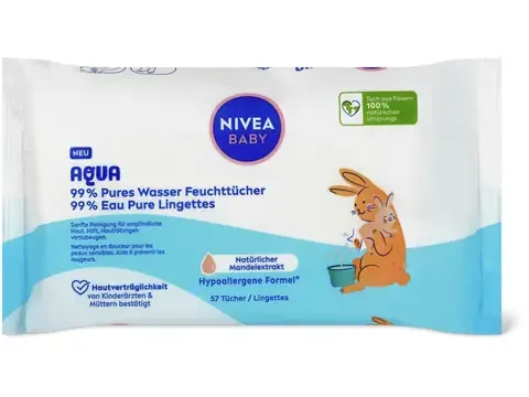 Nivea Baby · Lingettes humides Aqua 99%  57pces