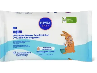 Nivea Baby · Lingettes humides Aqua 99%  57pces