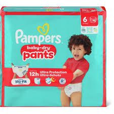 Pampers Baby Dry · Pants · Taille 6, 13-19 kg 32pces