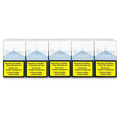 Marlboro Cigarettes Silver Blue Box cartouche