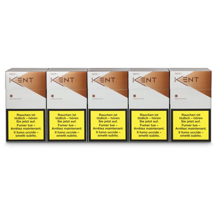 Kent Cigarettes Taste+ Silver 100's Box cartouche