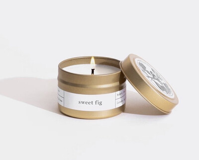 Brooklyn Candle, Gold Travel, Sweet Fig