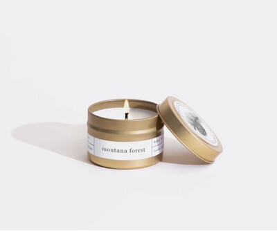 Brooklyn Candle, Gold Travel, Montana Forest